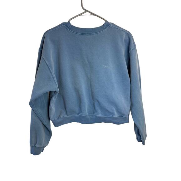 MadHappy Campus Essentials Cropped Blue Crewneck Small - Picture 2 of 7